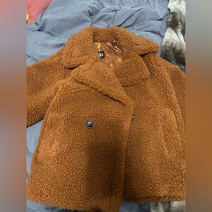 UGG Women's Gertrude Short Teddy Coat